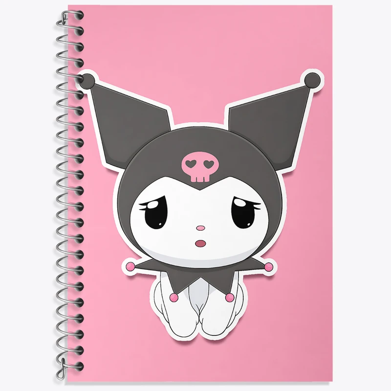 دفتر نت موسیقی 50 برگ خندالو طرح کرومی (Kuromi) کد N8234