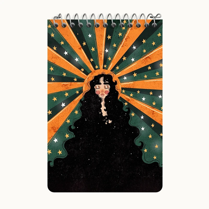 دفتر یادداشت 50 برگ خندالو طرح دخترانه کد F4359