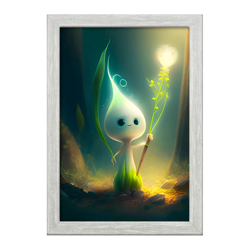 تابلو خندالو طرح گیاه کیوت کد F5783