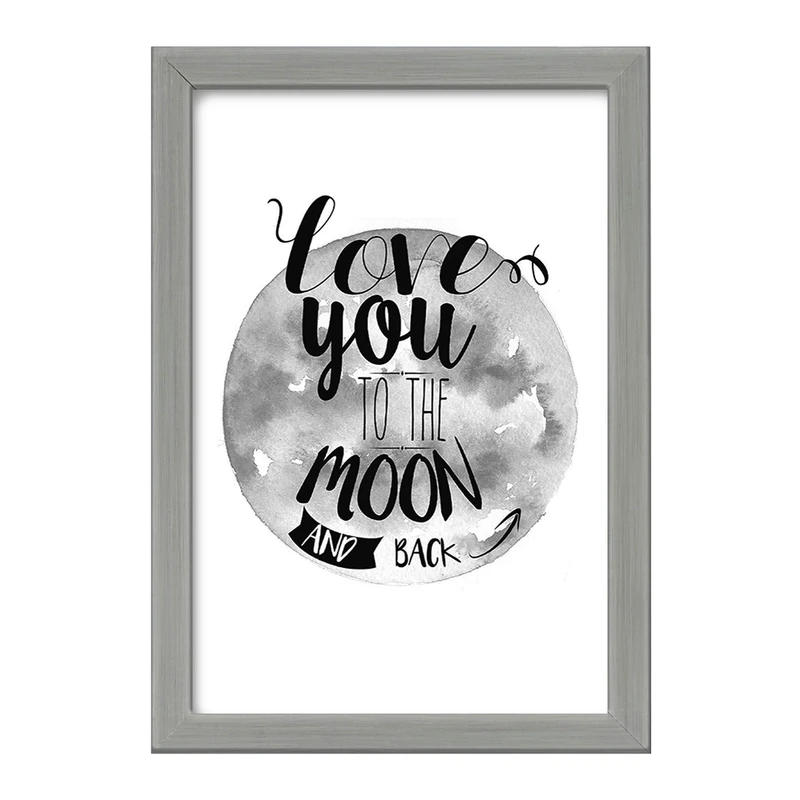 تابلو خندالو طرح Love You To The Moon کد F11537