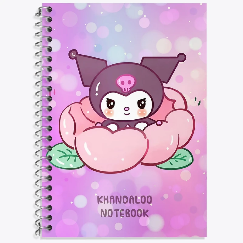 دفتر لغت 50 برگ خندالو طرح کرومی (Kuromi) کد N9022