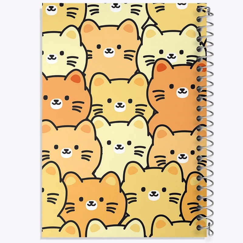 دفتر طراحی 50 برگ خندالو طرح گربه (Cat) کد N962