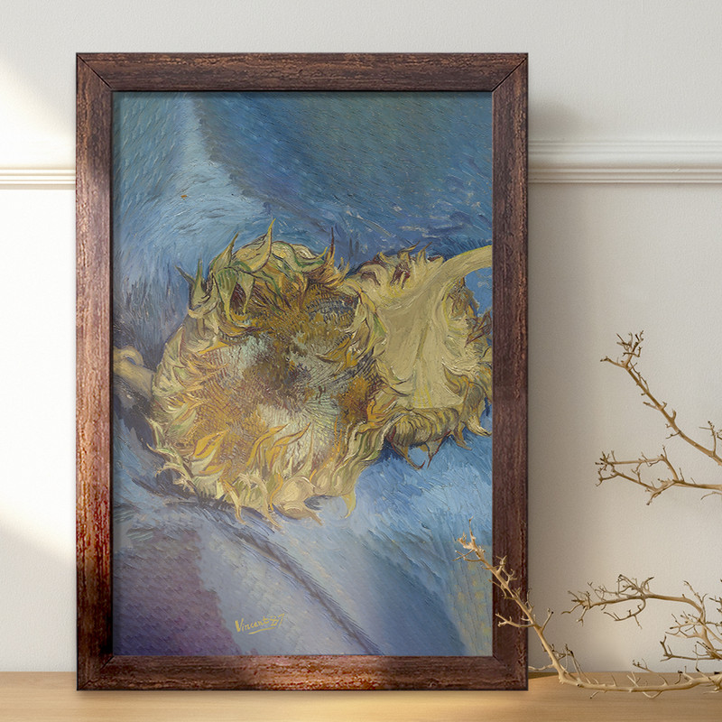 تابلو خندالو طرح نقاشی آفتابگردان اثر ونسان ونگوگ کد F12275 تابلو خندالو طرح نقاشی آفتابگردان اثر ونسان ونگوگ کد F12275
