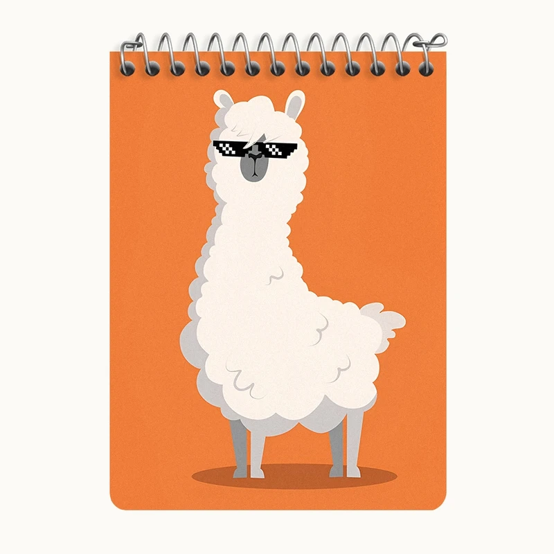 دفتر یادداشت 50 برگ خندالو طرح لاما بامزه کد N6243