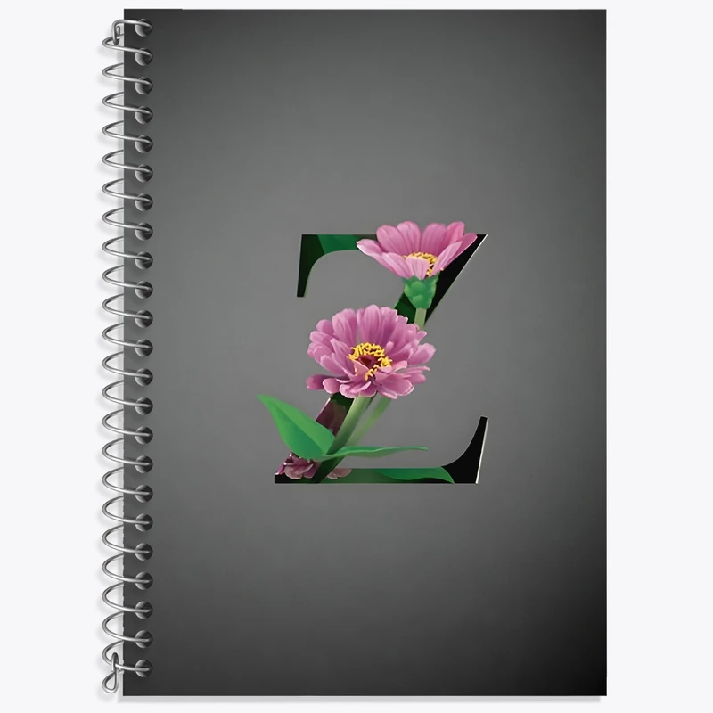 دفتر زبان 50 برگ خندالو مدل سه خط طرح حرف Z کد F4318