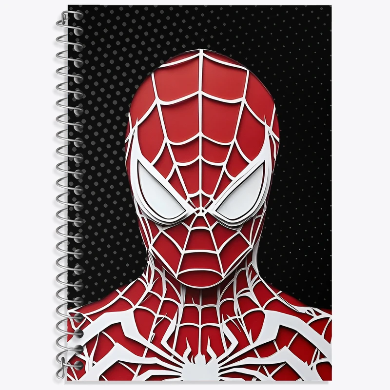 دفتر زبان دوخط 50 برگ خندالو طرح اسپایدرمن کد N7660