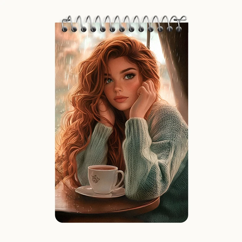 دفتر یادداشت 50 برگ خندالو طرح دخترانه کد F7784