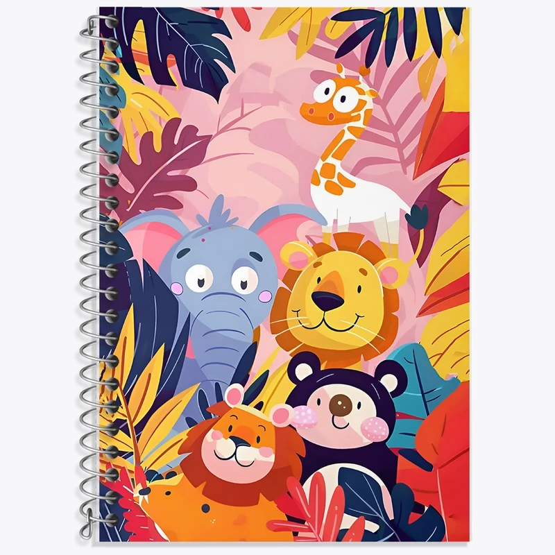 دفتر لغت 50 برگ خندالو طرح حیوانات بامزه کد F12861