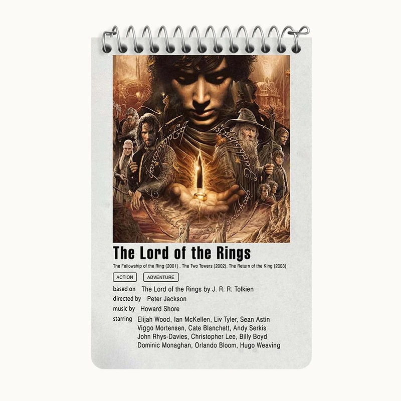 دفتر یادداشت 50 برگ خندالو طرح ارباب حلقه ها (Lord Of The Rings) کد F11943