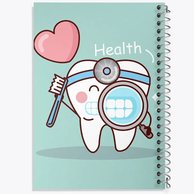 دفتر طراحی 50 برگ خندالو طرح دندان و دندان پزشکی کودکانه کد 36688