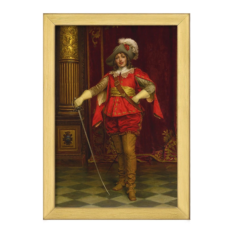 تابلو خندالو طرح نقاشی شوالیه اثر فردریک سولاکروا کد F12138