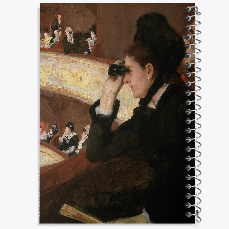 دفتر مشق 50 برگ خندالو طرح نقاشی در جایگاه اثر مری کاسات کد F12158