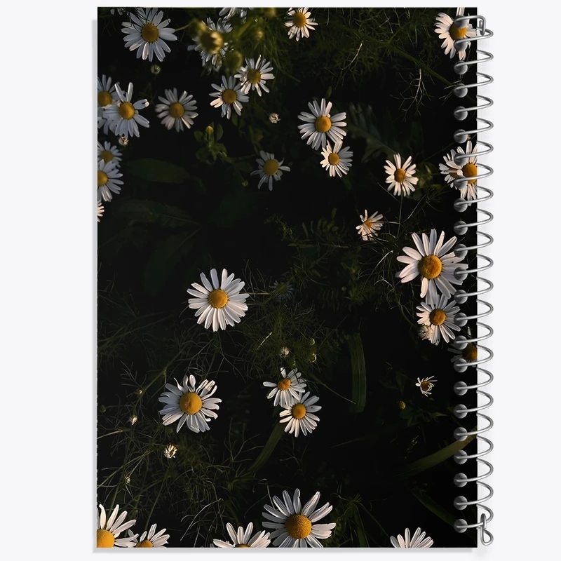 دفتر طراحی 50 برگ خندالو طرح گل بابونه کد F1382