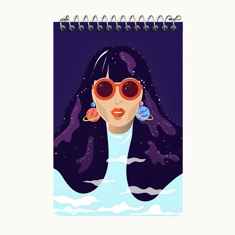 دفتر یادداشت 50 برگ خندالو طرح دخترانه کد F3716