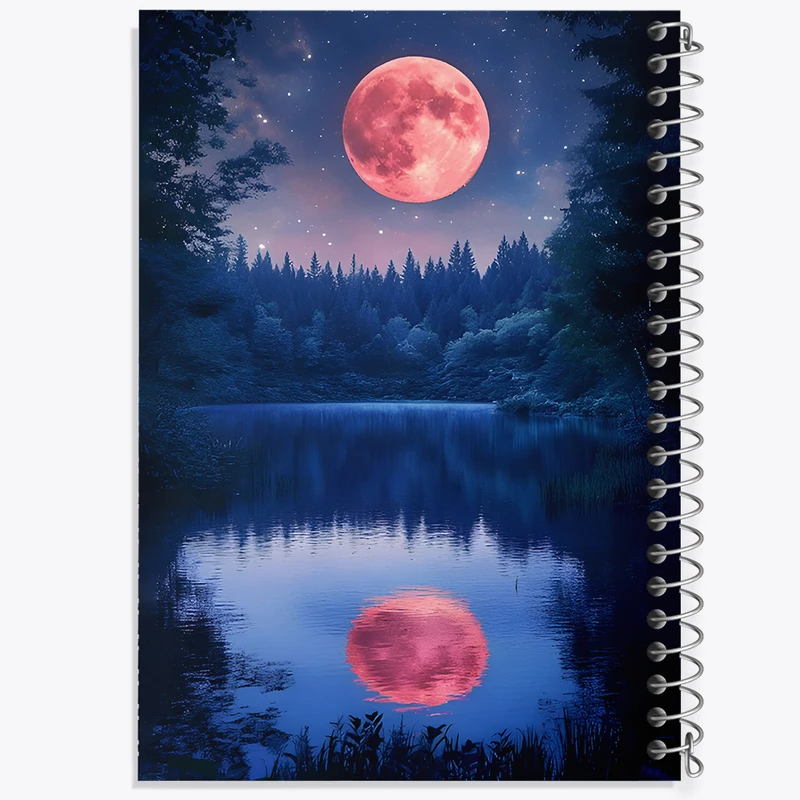 دفتر نقاشی 50 برگ خندالو طرح ماه (Moon) کد F9473