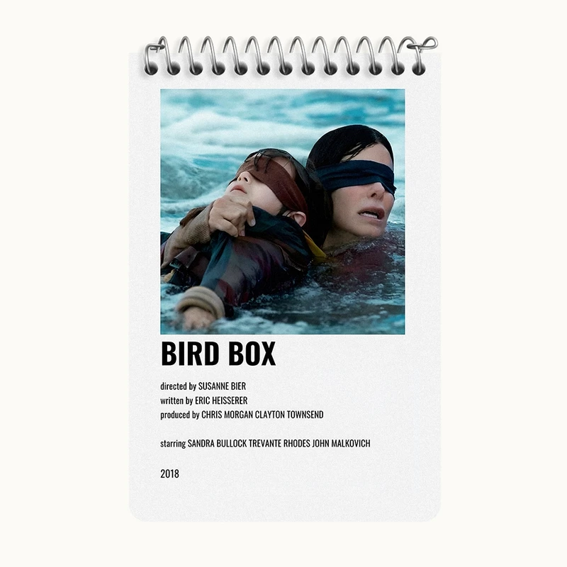 دفتر یادداشت 50 برگ خندالو طرح جعبه پرنده (Bird Box) کد F13288