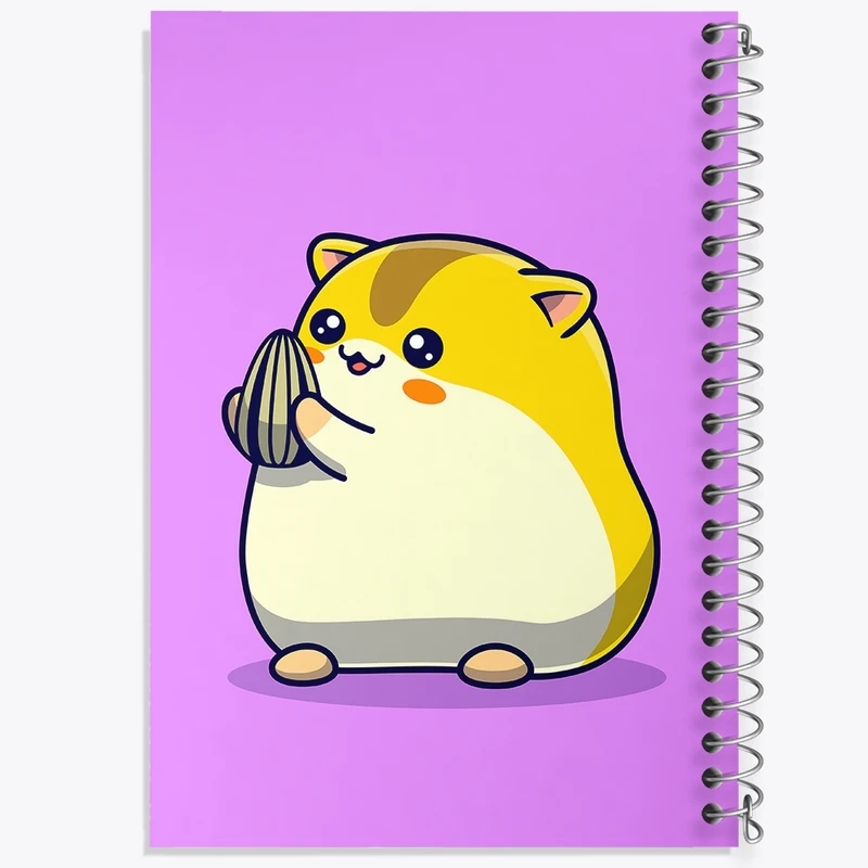 دفتر طراحی 50 برگ خندالو طرح حیوانات بامزه همستر کد 29645