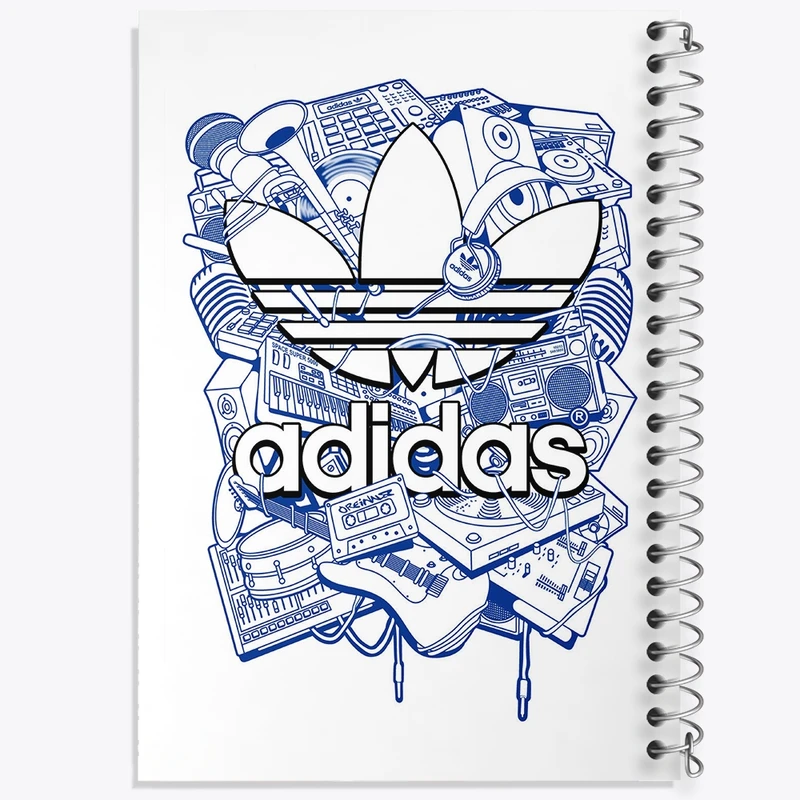 دفتر طراحی 50 برگ خندالو طرح آدیداس (Adidas) کد 36959