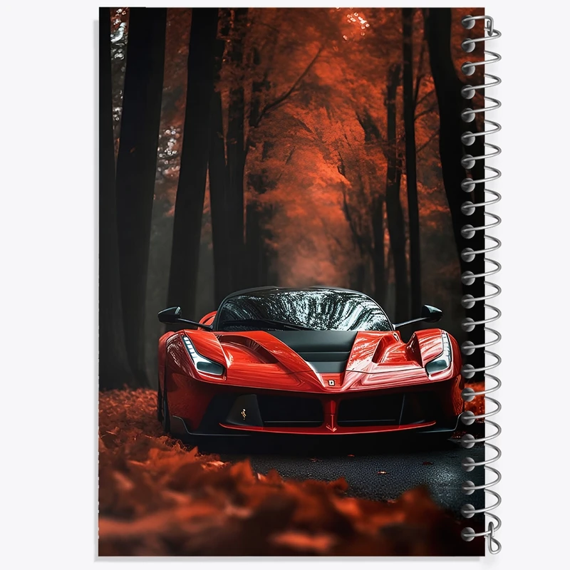 دفتر طراحی 50 برگ خندالو طرح ماشین اسپرت کد F4182