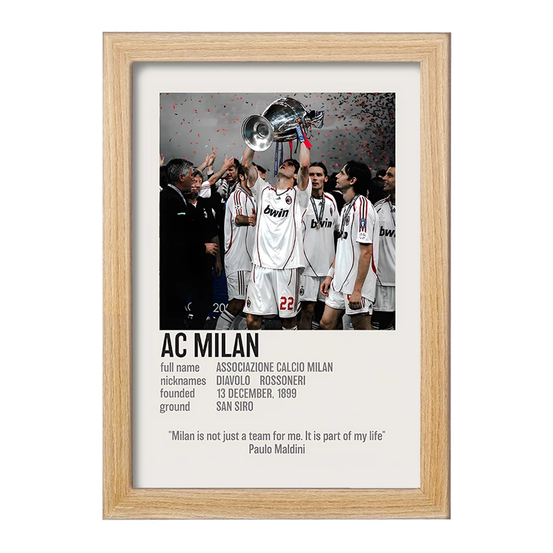 تابلو خندالو طرح آث میلان (Ac Milan) کد F13468