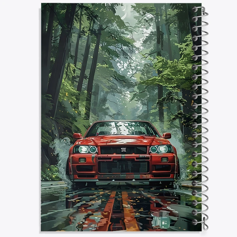 دفتر مشق 50 برگ خندالو طرح ماشین اسپرت کد F4108