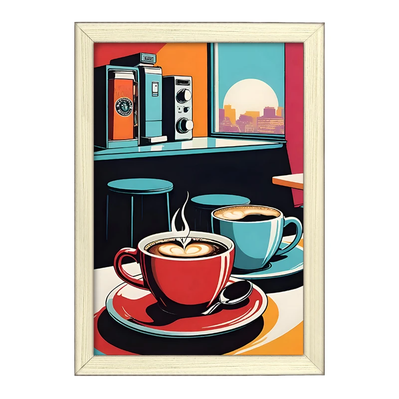 تابلو خندالو طرح قهوه (Coffee) کد F10399