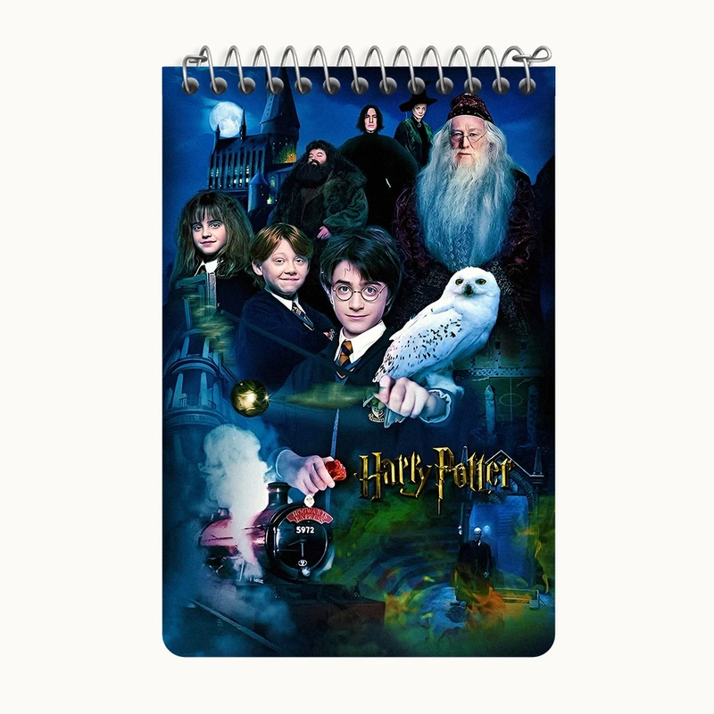 دفتر یادداشت 50 برگ خندالو طرح هری پاتر (Harry Potter) کد F5203