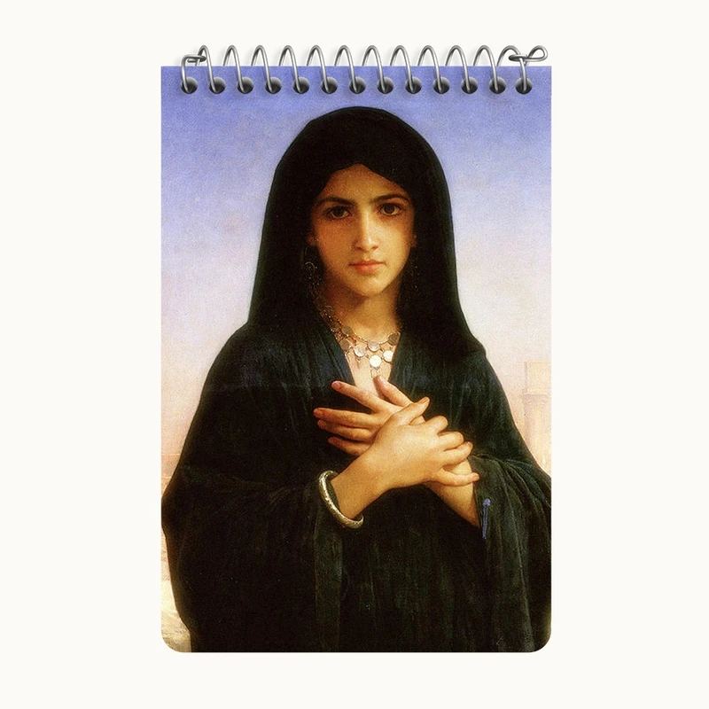 دفتر یادداشت 50 برگ خندالو طرح نقاشی توبه کننده اثر ویلیام آدولف بوگرو کد F12163