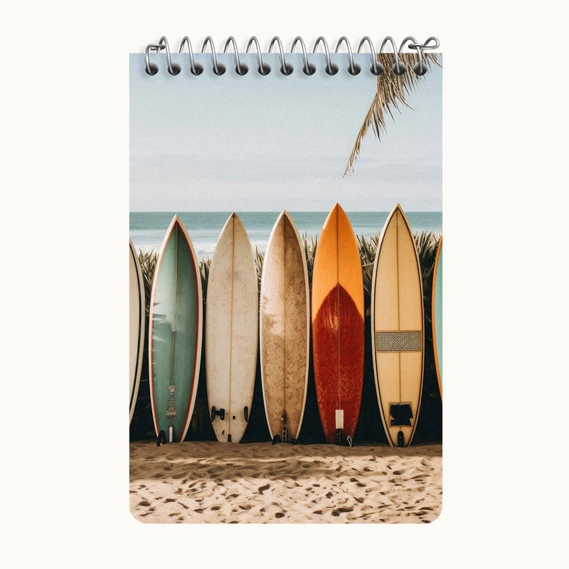 دفتر یادداشت 50 برگ خندالو طرح تخته موج سواری کد F3567