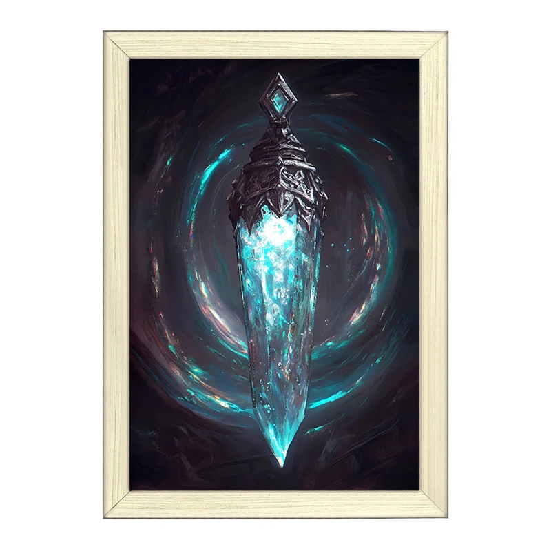 تابلو خندالو طرح کریستال در گرداب کیهانی کد F10767