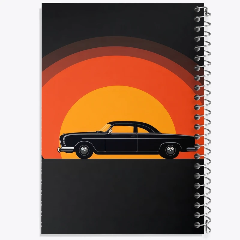 دفتر لیست خرید 50 برگ خندالو طرح ماشین کلاسیک کد F3032