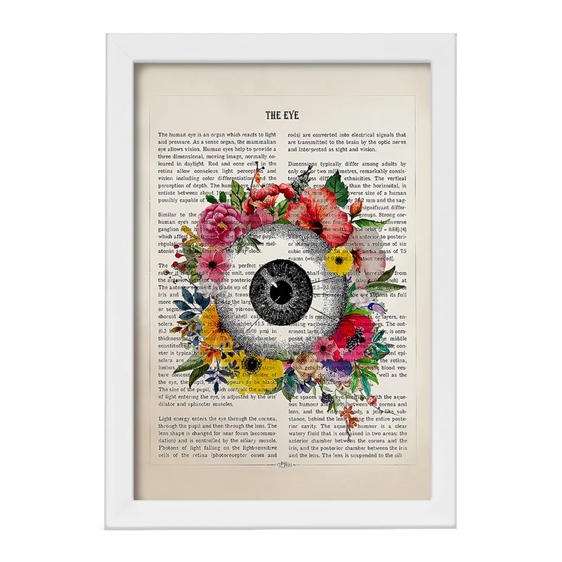 تابلو خندالو طرح چشم (Eye) کد F14046