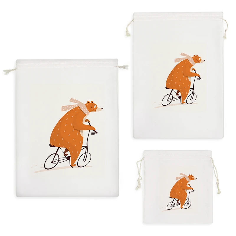 نظم دهنده خندالو مدل خرس دوچرخه سوار کد H708 مجموعه 3 عددی