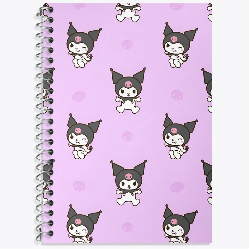 دفتر زبان دوخط 50 برگ خندالو طرح کرومی (Kuromi) کد N9065