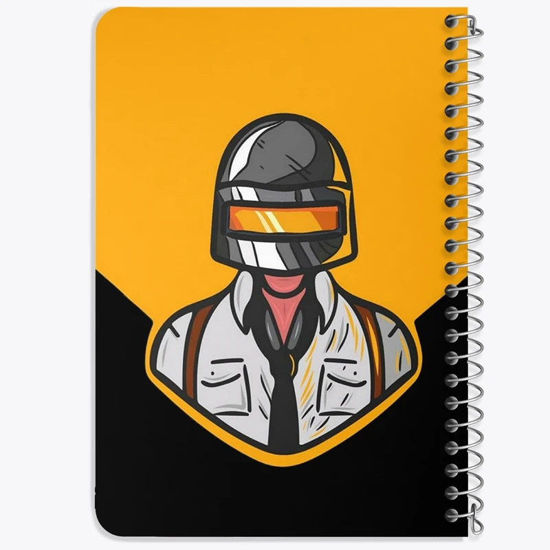 دفتر یادداشت 50 برگ خندالو طرح بازی پابجی PUBG کد 3791
