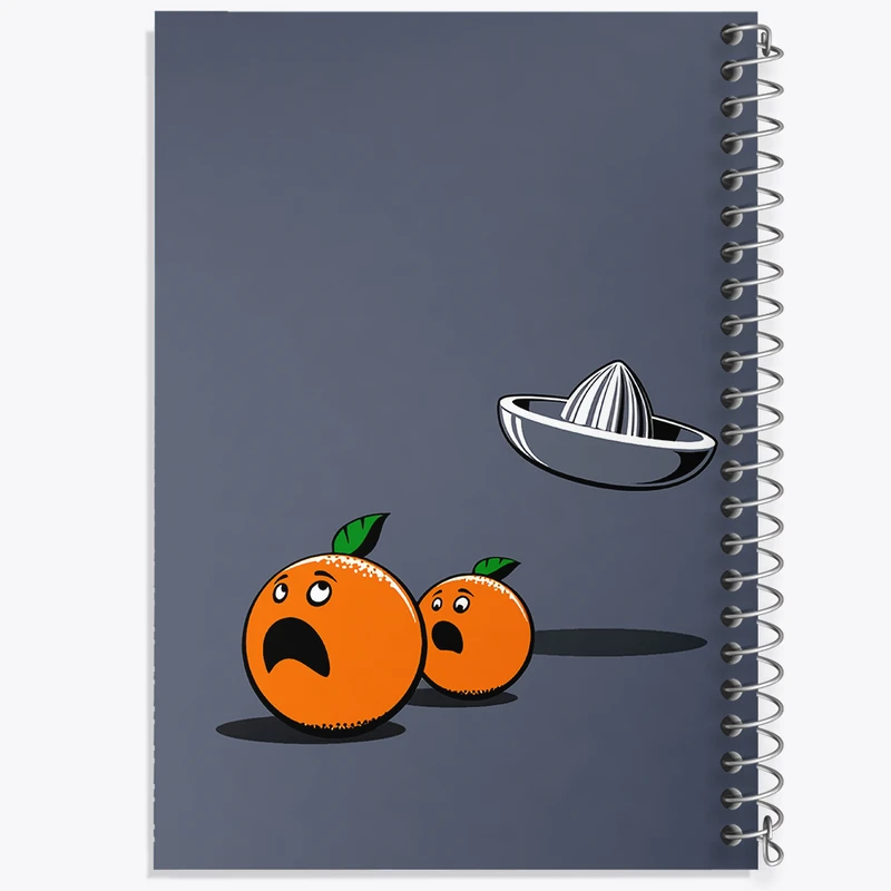 دفتر مشق 100 برگ خندالو طرح پرتقال کد N7011