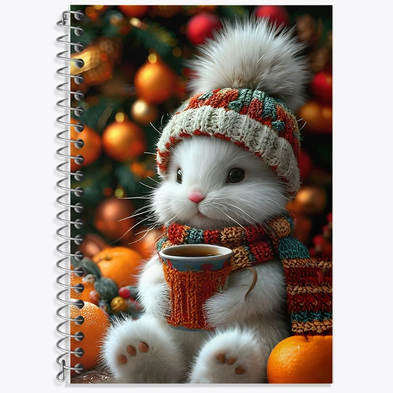 دفتر زبان 50 برگ خندالو مدل سه خط طرح خرگوش کیوت کد F9476