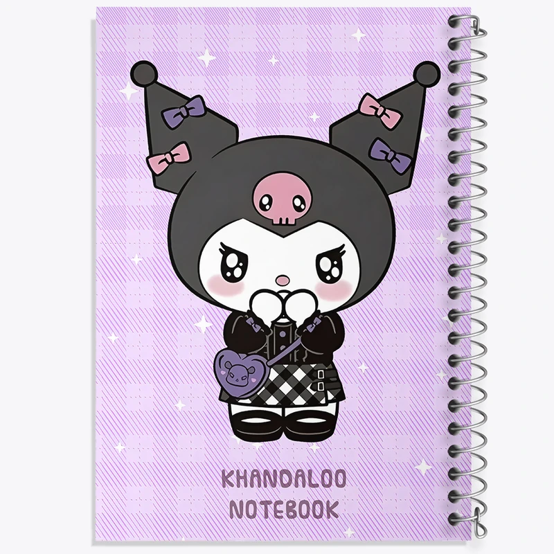 دفتر مشق 100 برگ خندالو طرح کرومی (Kuromi) کد N9023