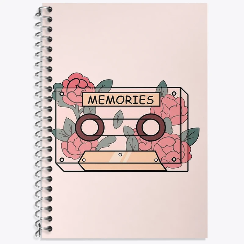 دفتر لغت 50 برگ خندالو طرح نوار کاست کد F3153