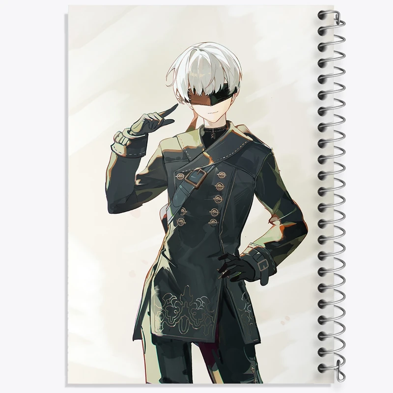 دفتر طراحی 50 برگ خندالو طرح بازی نیر اتوماتا (Nier Automata)  کد 31577