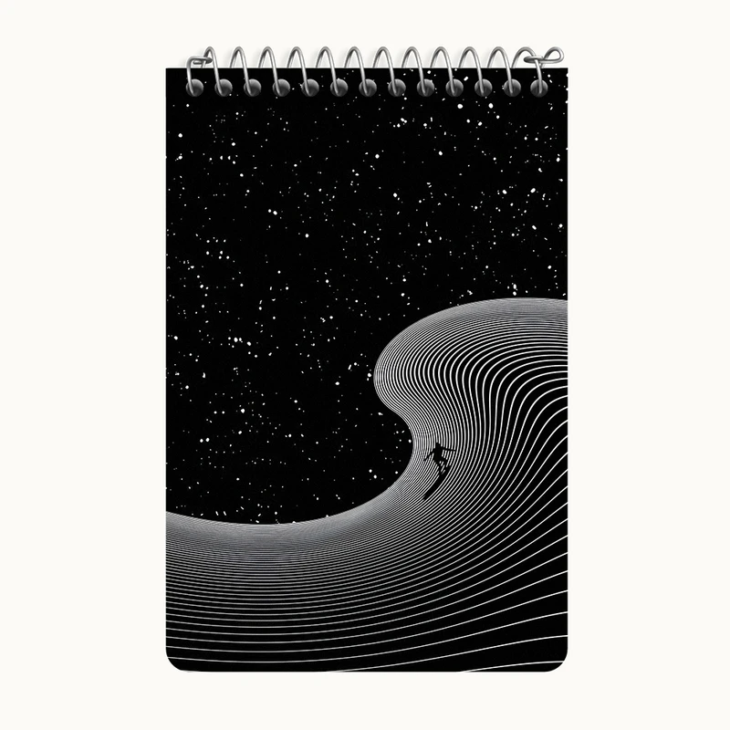 دفتر یادداشت 50 برگ خندالو طرح موج سواری کد F4564