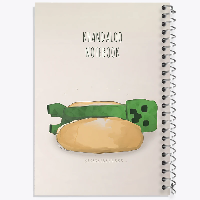 دفتر نقاشی 50 برگ خندالو طرح بازی ماینکرافت (Minecraft) کد N8730