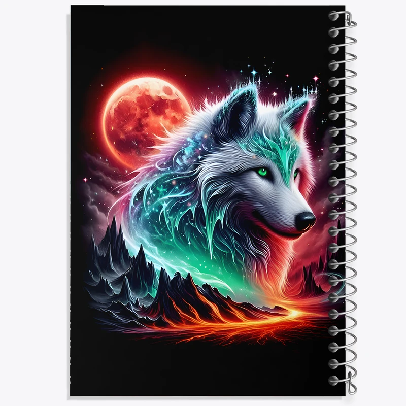 دفتر مشق 50 برگ خندالو طرح گرگ کد F11576