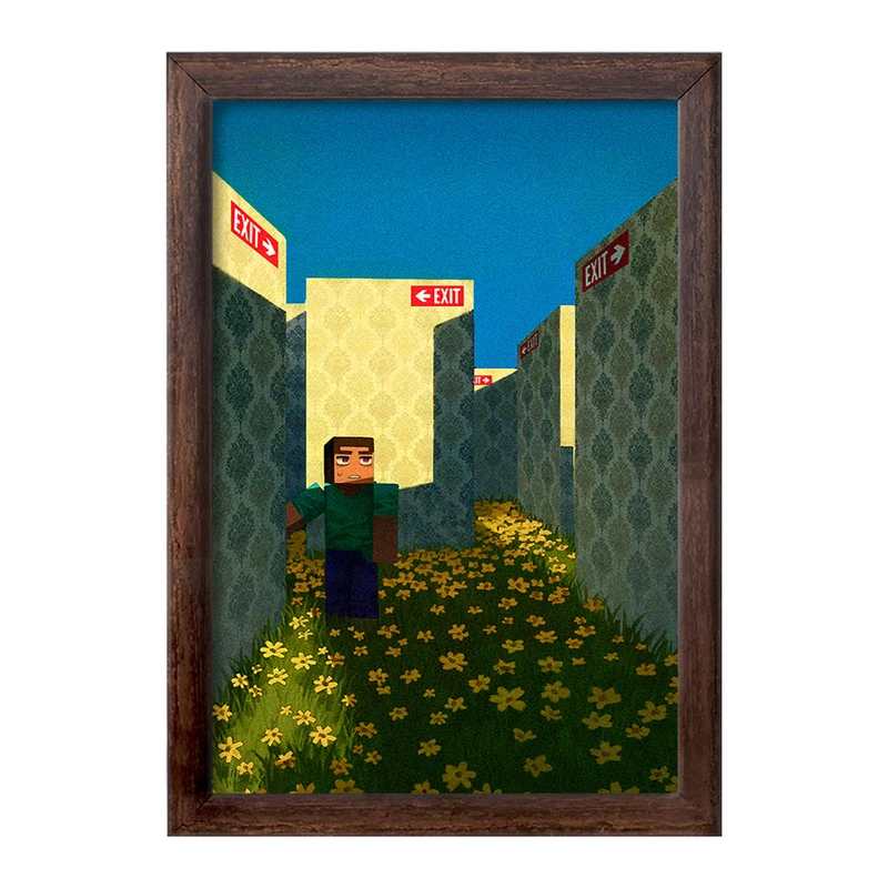 تابلو خندالو طرح ماینکرافت (Minecraft) کد F14060