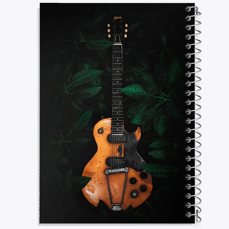 دفتر طراحی 50 برگ خندالو طرح گیتار الکتریک (Electric guitar) کد N8066