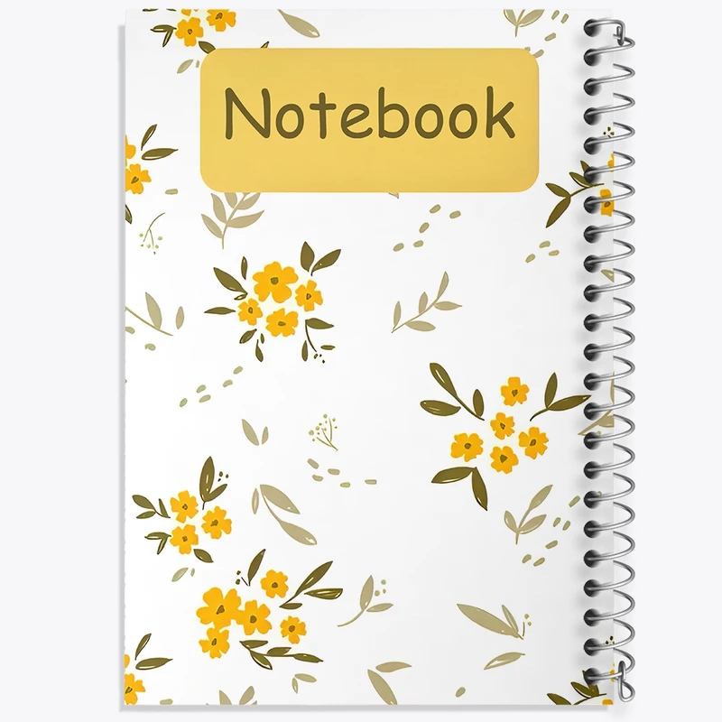 دفتر ژورنال نویسی 50 برگ خندالو مدل نقطه ای طرح گل گلی کد N6664