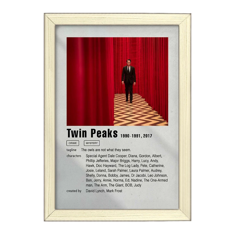 تابلو خندالو طرح توئین پیکس (Twin Peaks) کد F11288