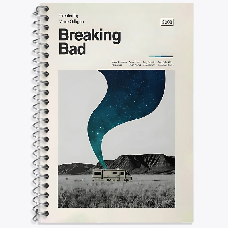 دفتر لغت 50 برگ خندالو طرح بریکینگ بد (Breaking Bad) کد F13849