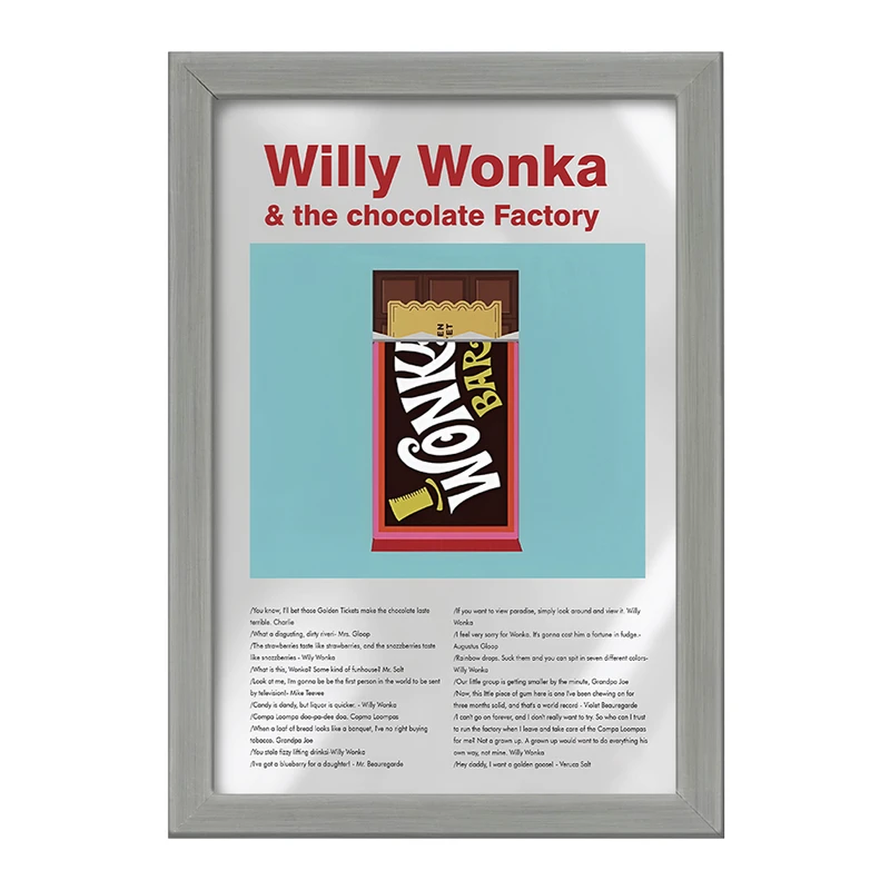 تابلو خندالو طرح ویلی وانکا (Willy Wonka) کد F13815