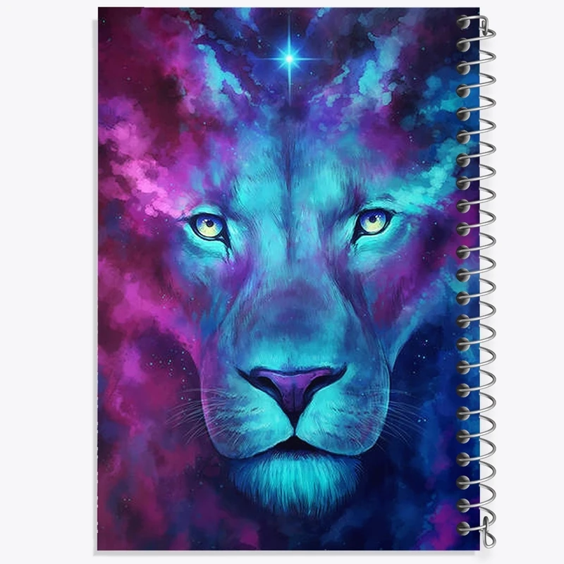 دفتر طراحی 50 برگ خندالو طرح شیر کد F2102